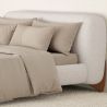 Buy Double bed 160x200 CM - Upholstered in Bouclé Fabric - Emma White 61452 - in the UK