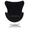 Buy Armchair with armrests - Fabric upholstery - Bold Black 13412 - in the UK