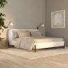 Buy Double bed 180x200 CM - Upholstered in Bouclé Fabric - Dream White 61453 at MyFaktory