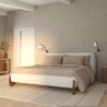 Buy Double bed 180x200 CM - Upholstered in Bouclé Fabric - Dream White 61453 - in the UK