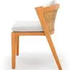 Buy Outdoor Teak Dining Chair with Cushions - Lesley Natural 61323 home delivery