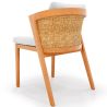 Buy Outdoor Teak Dining Chair with Cushions - Lesley Natural 61323 - in the UK