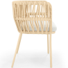 Buy Beige Outdoor Chair - Rope - Dexter Beige 61469 in the United Kingdom