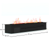 Buy Decorative Electric Fireplace with Water Vapor Flame - 70 cm Black 61521 - prices