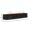 Buy Decorative Electric Fireplace with Water Vapor Flame - 80 cm Black 61522 - in the UK