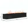 Buy Decorative Electric Fireplace with Water Vapor Flame - 80 cm Black 61522 at MyFaktory
