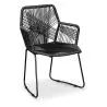 Buy Tropical Garden armchair - Black Legs Black 58538 in the United Kingdom