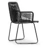 Buy Tropical Garden armchair - Black Legs Black 58538 with a guarantee