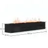Buy Decorative Electric Fireplace with Water Vapor Flame - 280 cm Black 61534 at MyFaktory