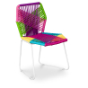 Buy Tropical Garden chair - White Legs Multicolour 58534 in the United Kingdom