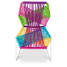 Buy Tropical Garden chair - White Legs Multicolour 58534 - prices