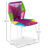 Buy Tropical Garden chair - White Legs Multicolour 58534 - prices