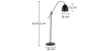 Buy Floor lamp – minimalist style floor lamp – metal – Derek Black 16329 - in the UK