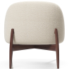 Buy Upholstered Curved Scandinavian Design Armchair - Declere White 61546 - in the UK