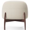 Buy Upholstered Curved Scandinavian Design Armchair - Declere White 61546 - in the UK