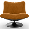Buy Upholstered Armchair with Curved Design, Contemporary Style - Tulip Mustard 61545 at MyFaktory