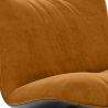 Buy Upholstered Armchair with Curved Design, Contemporary Style - Tulip Mustard 61545 - in the UK
