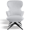 Buy Contemporary Style Upholstered Armchair with Footrest - Franka Light grey 61542 at MyFaktory