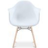Buy Dining Chair Scandinavian Design - Wooden Legs - Skandiva White 61552 - in the UK