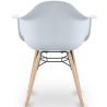 Buy Dining Chair Scandinavian Design - Wooden Legs - Skandiva White 61552 in the United Kingdom