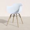 Buy Dining Chair Scandinavian Design - Wooden Legs - Skandiva White 61552 at MyFaktory