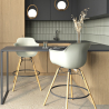 Buy Bar Stool Scandinavian Design - Wooden Legs - Skandiva Black 61553 - prices