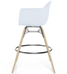 Buy Bar Stool Scandinavian Design - Wooden Legs - Skandiva Black 61553 with a guarantee