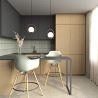 Buy Bar Stool Scandinavian Design - Wooden Legs - Skandiva White 61553 in the United Kingdom