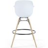 Buy Bar Stool Scandinavian Design - Wooden Legs - Skandiva White 61553 - in the UK