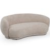 Buy Curved Contemporary Style Design Sofa Upholstered in Chenille - Onda Beige 61557 in the United Kingdom