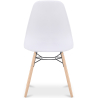 Buy Dining Chair - Scandinavian Design - Wooden Legs - Lumi White 61559 - in the UK