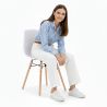 Buy Dining Chair - Scandinavian Design - Wooden Legs - Lumi White 61559 at MyFaktory