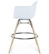 Buy Pack of 2 Bar Stools Scandinavian Design - Wooden Legs - Skandiva White 61562 with a guarantee