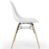 Buy Dining Chair - Scandinavian Design - Wooden Legs - Pack of 2 - Lumi White 61564 in the United Kingdom