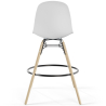 Buy Bar Stool - Scandinavian Design - Wooden Legs - Pack of 2 - Lumi White 61565 - prices