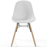 Buy Dining Chair - Scandinavian Design - Wooden Legs - Pack of 4 - Lumi White 61566 home delivery