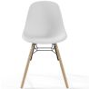 Buy Dining Chair - Scandinavian Design - Wooden Legs - Pack of 4 - Lumi White 61566 - prices