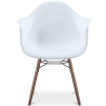 Buy Dining Chairs - Scandinavian Design - Dark Wood Legs - Skandiva White 61569 - in the UK