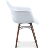 Buy Dining Chairs - Scandinavian Design - Dark Wood Legs - Skandiva White 61569 home delivery