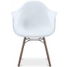 Buy Dining Chairs - Scandinavian Design - Dark Wood Legs - Skandiva White 61569 - in the UK
