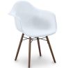Buy Dining Chairs - Scandinavian Design - Dark Wood Legs - Skandiva White 61569 in the United Kingdom