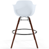 Buy Bar Stool - Scandinavian Design - Dark Wood Legs - Skandiva White 61570 - prices