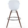 Buy Bar Stool - Scandinavian Design - Dark Wood Legs - Skandiva White 61570 with a guarantee