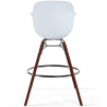 Buy Bar Stool Scandinavian Design - Dark Wood Legs - Pack of 2 - Skandiva White 61573 - in the UK