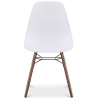 Buy Dining Chairs - Scandinavian Design - Dark Wood Legs - Lumi White 61575 home delivery