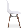 Buy Dining Chairs - Scandinavian Design - Dark Wood Legs - Lumi White 61575 - in the UK