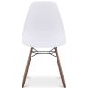 Buy Dining Chairs - Scandinavian Design - Dark Wood Legs - Lumi White 61575 - in the UK