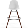Buy Bar Stool - Scandinavian Design - Dark Wood Legs - Lumi White 61576 - in the UK