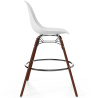 Buy Bar Stool - Scandinavian Design - Dark Wood Legs - Lumi White 61576 home delivery