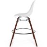 Buy Bar Stool - Scandinavian Design - Dark Wood Legs - Lumi White 61576 home delivery